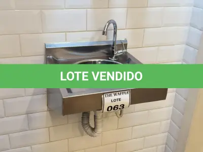 LOTE 063 - 01 PIA EM INOX PARA LAVATÓRIO. (NO ESTADO) ATENÇÃO! FAZER A VISITAÇÃO ANTES DE ARREMATAR, NÃO SABEMOS SE FUNCIONA. LEILÃO NÃO TEM GARANTIA E NEM DEVOLUÇÃO, SUJEITO A POSSÍVEIS AVARIAS VISÍVEIS/OCULTAS E/OU AUSÊNCIA DE COMPONENTES.