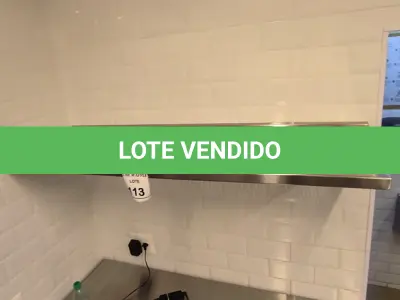 LOTE 113 - 01 PRATELEIRA FURADINHA EM INOX. (NO ESTADO) ATENÇÃO! FAZER A VISITAÇÃO ANTES DE ARREMATAR, NÃO SABEMOS SE FUNCIONA. LEILÃO NÃO TEM GARANTIA E NEM DEVOLUÇÃO, SUJEITO A POSSÍVEIS AVARIAS VISÍVEIS/OCULTAS E/OU AUSÊNCIA DE COMPONENTES.