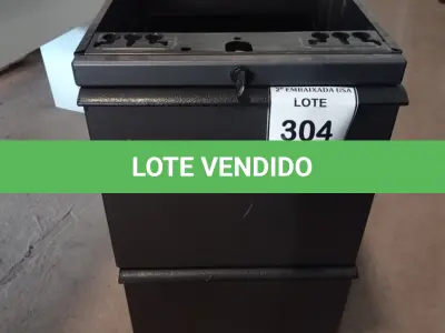 LOTE 304 - 01 GAVETEIRO EM AÇO 02 GAVETAS. (NO ESTADO EM QUE SE ENCONTRA. SUJEITO A AVARIAS OCULTAS/VISÍVEIS.)
