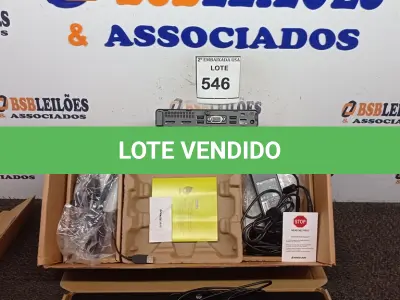 LOTE 546 - 01 CPU HP, MOUSE, TECLADO E CARREGADOR. (NO ESTADO EM QUE SE ENCONTRA. SUJEITO A AVARIAS OCULTAS/VISÍVEIS.) BD0552F