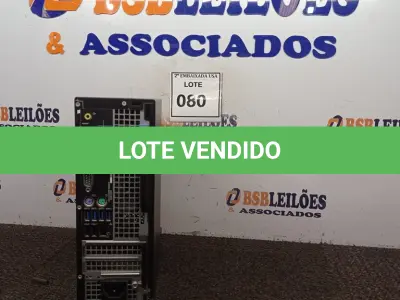 LOTE 080 - 01 CPU DELL CORE I5 16GB RAM CD0001513445. (NO ESTADO EM QUE SE ENCONTRA. SUJEITO A AVARIAS OCULTAS/VISÍVEIS.)