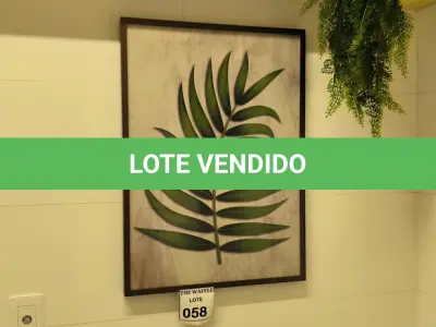 LOTE 058 - 01 QUADRO DECORATIVO. (NO ESTADO) ATENÇÃO! FAZER A VISITAÇÃO ANTES DE ARREMATAR, NÃO SABEMOS SE FUNCIONA. LEILÃO NÃO TEM GARANTIA E NEM DEVOLUÇÃO, SUJEITO A POSSÍVEIS AVARIAS VISÍVEIS/OCULTAS E/OU AUSÊNCIA DE COMPONENTES.