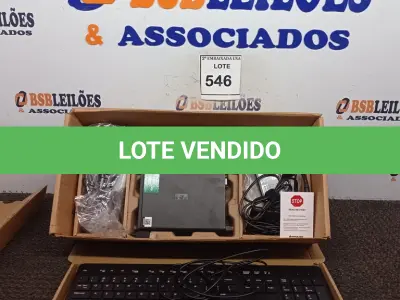LOTE 546 - 01 CPU HP, MOUSE, TECLADO E CARREGADOR. (NO ESTADO EM QUE SE ENCONTRA. SUJEITO A AVARIAS OCULTAS/VISÍVEIS.) BD0552F