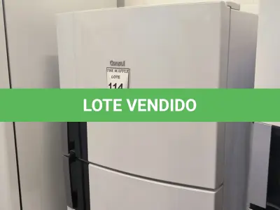 LOTE 114 - 01 GELADEIRA CÔNSUL 220V. (NO ESTADO) ATENÇÃO! FAZER A VISITAÇÃO ANTES DE ARREMATAR, NÃO SABEMOS SE FUNCIONA. LEILÃO NÃO TEM GARANTIA E NEM DEVOLUÇÃO, SUJEITO A POSSÍVEIS AVARIAS VISÍVEIS/OCULTAS E/OU AUSÊNCIA DE COMPONENTES.