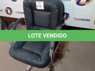 LOTE 515 - 01 CADEIRA DE ESCRITÓRIO. (NO ESTADO EM QUE SE ENCONTRA. SUJEITO A AVARIAS OCULTAS/VISÍVEIS.)