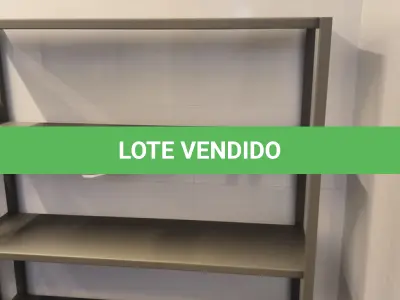 LOTE 066 - 01 ESTANTE DE FERRO COM 04 PRATELEIRAS. (NO ESTADO) ATENÇÃO! FAZER A VISITAÇÃO ANTES DE ARREMATAR, NÃO SABEMOS SE FUNCIONA. LEILÃO NÃO TEM GARANTIA E NEM DEVOLUÇÃO, SUJEITO A POSSÍVEIS AVARIAS VISÍVEIS/OCULTAS E/OU AUSÊNCIA DE COMPONENTES.