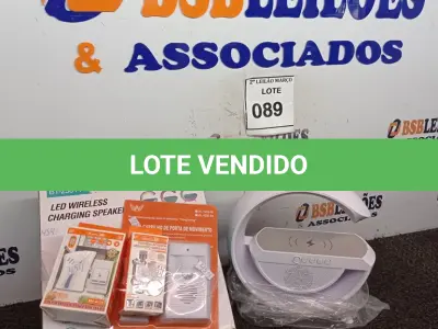 LOTE 089 - 01 CAIXA COM CARREGADOR WIRELESS, 01 TORNEIRA EXTENSORA E 01 COMPANHIA. (NO ESTADO) ATENÇÃO! FAZER A VISITAÇÃO ANTES DE ARREMATAR, NÃO SABEMOS SE FUNCIONA. LEILÃO NÃO TEM GARANTIA E NEM DEVOLUÇÃO, SUJEITO A POSSÍVEIS AVARIAS VISÍVEIS/OCULTAS E/OU AUSÊNCIA DE COMPONENTES.