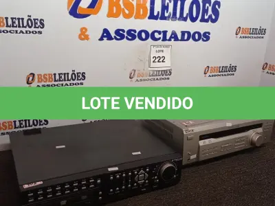 LOTE 222 - 01 DVR 16 CANAIS E 01 RECEVEIR SONY.  (NO ESTADO) ATENÇÃO! FAZER A VISITAÇÃO ANTES DE ARREMATAR, NÃO SABEMOS SE FUNCIONA. LEILÃO NÃO TEM GARANTIA E NEM DEVOLUÇÃO, SUJEITO A POSSÍVEIS AVARIAS VISÍVEIS/OCULTAS E/OU AUSÊNCIA DE COMPONENTES.