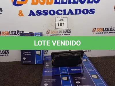 LOTE 181 - 05 REFLETORES LED PARA AMBIENTES EXTERNOS 100W. (NOVO) (NO ESTADO) ATENÇÃO! FAZER A VISITAÇÃO ANTES DE ARREMATAR, NÃO SABEMOS SE FUNCIONA. LEILÃO NÃO TEM GARANTIA E NEM DEVOLUÇÃO, SUJEITO A POSSÍVEIS AVARIAS VISÍVEIS/OCULTAS E/OU AUSÊNCIA DE COMPONENTES.