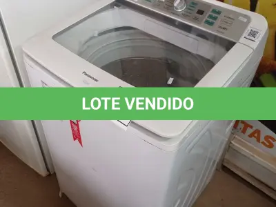 LOTE 118 - 01 MÁQUINA DE LAVAR ROUPAS PANASONIC 16KG 220VOLTS.  (NO ESTADO) ATENÇÃO! FAZER A VISITAÇÃO ANTES DE ARREMATAR, NÃO SABEMOS SE FUNCIONA. LEILÃO NÃO TEM GARANTIA E NEM DEVOLUÇÃO, SUJEITO A POSSÍVEIS AVARIAS VISÍVEIS/OCULTAS E/OU AUSÊNCIA DE COMPONENTES.