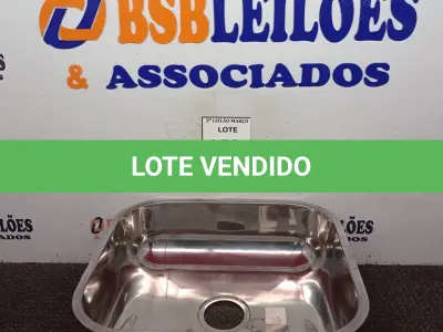 LOTE 152 - 01 CUBA EM AÇO INOX MARCA FABRINOX 400X340X140MM(NOVO). (NO ESTADO) ATENÇÃO! FAZER A VISITAÇÃO ANTES DE ARREMATAR, NÃO SABEMOS SE FUNCIONA. LEILÃO NÃO TEM GARANTIA E NEM DEVOLUÇÃO, SUJEITO A POSSÍVEIS AVARIAS VISÍVEIS/OCULTAS E/OU AUSÊNCIA DE COMPONENTES.