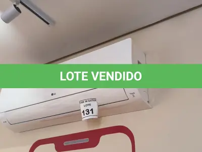 LOTE 131 - 01 AR CONDICIONADO DUAL INVERTE MARCA LG 22.000BTUS. (NO ESTADO) ATENÇÃO! FAZER A VISITAÇÃO ANTES DE ARREMATAR, NÃO SABEMOS SE FUNCIONA. LEILÃO NÃO TEM GARANTIA E NEM DEVOLUÇÃO, SUJEITO A POSSÍVEIS AVARIAS VISÍVEIS/OCULTAS E/OU AUSÊNCIA DE COMPONENTES.