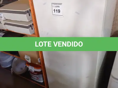 LOTE 119 - 01 GELADEIRA CONSUL 350 L. (NO ESTADO) ATENÇÃO! FAZER A VISITAÇÃO ANTES DE ARREMATAR, NÃO SABEMOS SE FUNCIONA. LEILÃO NÃO TEM GARANTIA E NEM DEVOLUÇÃO, SUJEITO A POSSÍVEIS AVARIAS VISÍVEIS/OCULTAS E/OU AUSÊNCIA DE COMPONENTES.