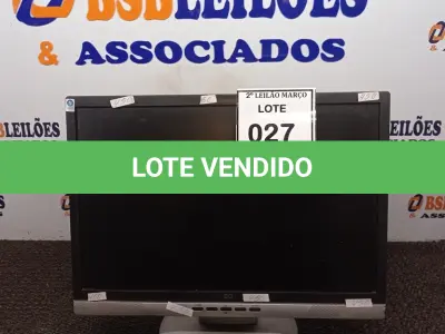 LOTE 027 - 01 MONITOR AOC (NO ESTADO) ATENÇÃO! FAZER A VISITAÇÃO ANTES DE ARREMATAR, NÃO SABEMOS SE FUNCIONA. LEILÃO NÃO TEM GARANTIA E NEM DEVOLUÇÃO, SUJEITO A POSSÍVEIS AVARIAS VISÍVEIS/OCULTAS E/OU AUSÊNCIA DE COMPONENTES.
