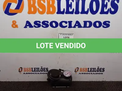 LOTE 022 - 01 AIR COMPRESSOR DC12V. (NOVO) (NO ESTADO) ATENÇÃO! FAZER A VISITAÇÃO ANTES DE ARREMATAR, NÃO SABEMOS SE FUNCIONA. LEILÃO NÃO TEM GARANTIA E NEM DEVOLUÇÃO, SUJEITO A POSSÍVEIS AVARIAS VISÍVEIS/OCULTAS E/OU AUSÊNCIA DE COMPONENTES.