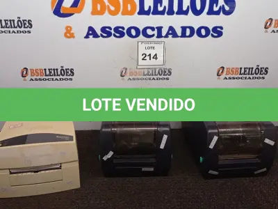 LOTE 214 - 03 IMPRESSORAS TÉRMICAS, SENDO 02 MARCAS TSC E 01 INTERMEC. (NO ESTADO) ATENÇÃO! FAZER A VISITAÇÃO ANTES DE ARREMATAR, NÃO SABEMOS SE FUNCIONA. LEILÃO NÃO TEM GARANTIA E NEM DEVOLUÇÃO, SUJEITO A POSSÍVEIS AVARIAS VISÍVEIS/OCULTAS E/OU AUSÊNCIA DE COMPONENTES.