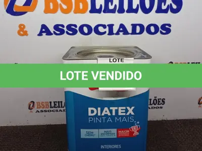 LOTE 155 - 01 LATA DE TINTA DIATEX IQUINE BASE P (NO ESTADO) ATENÇÃO! FAZER A VISITAÇÃO ANTES DE ARREMATAR, NÃO SABEMOS SE FUNCIONA. LEILÃO NÃO TEM GARANTIA E NEM DEVOLUÇÃO, SUJEITO A POSSÍVEIS AVARIAS VISÍVEIS/OCULTAS E/OU AUSÊNCIA DE COMPONENTES.