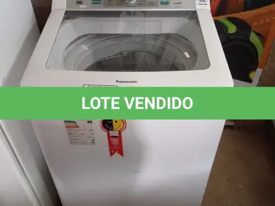 LOTE 118 - 01 MÁQUINA DE LAVAR ROUPAS PANASONIC 16KG 220VOLTS.  (NO ESTADO) ATENÇÃO! FAZER A VISITAÇÃO ANTES DE ARREMATAR, NÃO SABEMOS SE FUNCIONA. LEILÃO NÃO TEM GARANTIA E NEM DEVOLUÇÃO, SUJEITO A POSSÍVEIS AVARIAS VISÍVEIS/OCULTAS E/OU AUSÊNCIA DE COMPONENTES.