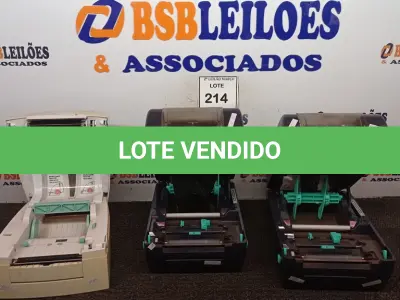 LOTE 214 - 03 IMPRESSORAS TÉRMICAS, SENDO 02 MARCAS TSC E 01 INTERMEC. (NO ESTADO) ATENÇÃO! FAZER A VISITAÇÃO ANTES DE ARREMATAR, NÃO SABEMOS SE FUNCIONA. LEILÃO NÃO TEM GARANTIA E NEM DEVOLUÇÃO, SUJEITO A POSSÍVEIS AVARIAS VISÍVEIS/OCULTAS E/OU AUSÊNCIA DE COMPONENTES.