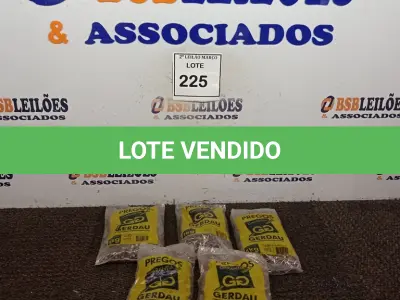 LOTE 225 - 06 KG DE PREGOS 12X12 GERDAU. (NO ESTADO) ATENÇÃO! FAZER A VISITAÇÃO ANTES DE ARREMATAR, NÃO SABEMOS SE FUNCIONA. LEILÃO NÃO TEM GARANTIA E NEM DEVOLUÇÃO, SUJEITO A POSSÍVEIS AVARIAS VISÍVEIS/OCULTAS E/OU AUSÊNCIA DE COMPONENTES.