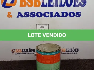 LOTE 231 - 02 LATAS DE TINTA ESMALTE PARA MADEIRA E METAIS SUVINIL BRILHANTE PLATINA 3,6L. (NO ESTADO) ATENÇÃO! FAZER A VISITAÇÃO ANTES DE ARREMATAR, NÃO SABEMOS SE FUNCIONA. LEILÃO NÃO TEM GARANTIA E NEM DEVOLUÇÃO, SUJEITO A POSSÍVEIS AVARIAS VISÍVEIS/OCULTAS E/OU AUSÊNCIA DE COMPONENTES.