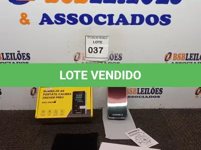 LOTE 037 - 01 BOMBA DE AR PORTÁTIL BOM VINK. (NO ESTADO) ATENÇÃO! FAZER A VISITAÇÃO ANTES DE ARREMATAR, NÃO SABEMOS SE FUNCIONA. LEILÃO NÃO TEM GARANTIA E NEM DEVOLUÇÃO, SUJEITO A POSSÍVEIS AVARIAS VISÍVEIS/OCULTAS E/OU AUSÊNCIA DE COMPONENTES.