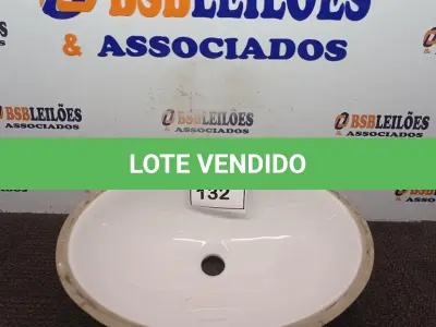 LOTE 132 - 01 CUBA OVAL NA COR BRANCA. (NOVO). (NO ESTADO) ATENÇÃO! FAZER A VISITAÇÃO ANTES DE ARREMATAR, NÃO SABEMOS SE FUNCIONA. LEILÃO NÃO TEM GARANTIA E NEM DEVOLUÇÃO, SUJEITO A POSSÍVEIS AVARIAS VISÍVEIS/OCULTAS E/OU AUSÊNCIA DE COMPONENTES.