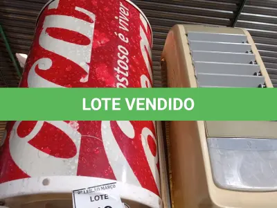 LOTE 140 - 01 COOLER DA COCA COLA E 02 CLIMATIZADORES. (NO ESTADO) ATENÇÃO! FAZER A VISITAÇÃO ANTES DE ARREMATAR, NÃO SABEMOS SE FUNCIONA. LEILÃO NÃO TEM GARANTIA E NEM DEVOLUÇÃO, SUJEITO A POSSÍVEIS AVARIAS VISÍVEIS/OCULTAS E/OU AUSÊNCIA DE COMPONENTES.