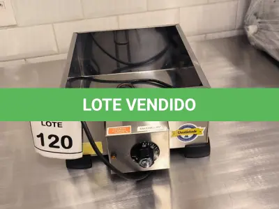 LOTE 120 - 01 BANHO MARIA. (NO ESTADO) ATENÇÃO! FAZER A VISITAÇÃO ANTES DE ARREMATAR, NÃO SABEMOS SE FUNCIONA. LEILÃO NÃO TEM GARANTIA E NEM DEVOLUÇÃO, SUJEITO A POSSÍVEIS AVARIAS VISÍVEIS/OCULTAS E/OU AUSÊNCIA DE COMPONENTES.