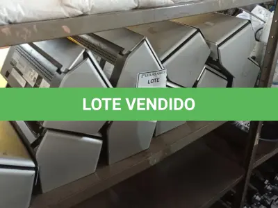 LOTE 221 - 10 SCANNER’S MARCA FUJITSU. (NO ESTADO) ATENÇÃO! FAZER A VISITAÇÃO ANTES DE ARREMATAR, NÃO SABEMOS SE FUNCIONA. LEILÃO NÃO TEM GARANTIA E NEM DEVOLUÇÃO, SUJEITO A POSSÍVEIS AVARIAS VISÍVEIS/OCULTAS E/OU AUSÊNCIA DE COMPONENTES.