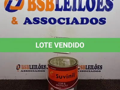 LOTE 183 - 01 LATA DE TINTA ESMALTE PARA MADEIRAS E METAIS INTERIOR\EXTERIOR 3,6L BRIL COLORADO MARCA SUVINIL. (NOVO) (NO ESTADO) ATENÇÃO! FAZER A VISITAÇÃO ANTES DE ARREMATAR, NÃO SABEMOS SE FUNCIONA. LEILÃO NÃO TEM GARANTIA E NEM DEVOLUÇÃO, SUJEITO A POSSÍVEIS AVARIAS VISÍVEIS/OCULTAS E/OU AUSÊNCIA DE COMPONENTES.