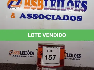 LOTE 157 - 01 LATA DE TINTA ESMALTE SINTÉTICO PARA MADEIRA E METAL 3,6L NA COR BRILHANTE AMARELO OURO MARCA SUVINIL (NOVO). (NO ESTADO) ATENÇÃO! FAZER A VISITAÇÃO ANTES DE ARREMATAR, NÃO SABEMOS SE FUNCIONA. LEILÃO NÃO TEM GARANTIA E NEM DEVOLUÇÃO, SUJEITO A POSSÍVEIS AVARIAS VISÍVEIS/OCULTAS E/OU AUSÊNCIA DE COMPONENTES.