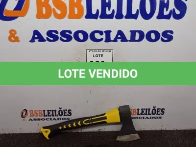 LOTE 020 - 01 MACHADINHA DE METAL COM CABO AMARELO. (NOVO) (NO ESTADO) ATENÇÃO! FAZER A VISITAÇÃO ANTES DE ARREMATAR, NÃO SABEMOS SE FUNCIONA. LEILÃO NÃO TEM GARANTIA E NEM DEVOLUÇÃO, SUJEITO A POSSÍVEIS AVARIAS VISÍVEIS/OCULTAS E/OU AUSÊNCIA DE COMPONENTES.