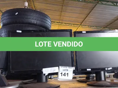 LOTE 141 - 05 MONITORES LCD COM AVARIAS MARCAS E MODELOS DIVERSOS. (NO ESTADO) ATENÇÃO! FAZER A VISITAÇÃO ANTES DE ARREMATAR, NÃO SABEMOS SE FUNCIONA. LEILÃO NÃO TEM GARANTIA E NEM DEVOLUÇÃO, SUJEITO A POSSÍVEIS AVARIAS VISÍVEIS/OCULTAS E/OU AUSÊNCIA DE COMPONENTES.