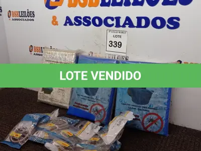 LOTE 339 - 01 LOTE COM CAPAS PARA CAIXA D’ÁGUA E RESISTÊNCIAS PARA CHUVEIRO. (NO ESTADO) ATENÇÃO! FAZER A VISITAÇÃO ANTES DE ARREMATAR, NÃO SABEMOS SE FUNCIONA. LEILÃO NÃO TEM GARANTIA E NEM DEVOLUÇÃO, SUJEITO A POSSÍVEIS AVARIAS VISÍVEIS/OCULTAS E/OU AUSÊNCIA DE COMPONENTES.