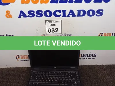 LOTE 032 - 01 NOTEBOOK HP. (NO ESTADO) ATENÇÃO! FAZER A VISITAÇÃO ANTES DE ARREMATAR, NÃO SABEMOS SE FUNCIONA. LEILÃO NÃO TEM GARANTIA E NEM DEVOLUÇÃO, SUJEITO A POSSÍVEIS AVARIAS VISÍVEIS/OCULTAS E/OU AUSÊNCIA DE COMPONENTES.