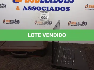 LOTE 005 - 01 NOTEBOOK ITAUTEC COM MALETA. (NO ESTADO) ATENÇÃO! FAZER A VISITAÇÃO ANTES DE ARREMATAR, NÃO SABEMOS SE FUNCIONA. LEILÃO NÃO TEM GARANTIA E NEM DEVOLUÇÃO, SUJEITO A POSSÍVEIS AVARIAS VISÍVEIS/OCULTAS E/OU AUSÊNCIA DE COMPONENTES.