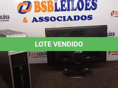 LOTE 389 - 01 CPU MARCA HP E 01 MONITOR MARCA AOC. (NO ESTADO) ATENÇÃO! FAZER A VISITAÇÃO ANTES DE ARREMATAR, NÃO SABEMOS SE FUNCIONA. LEILÃO NÃO TEM GARANTIA E NEM DEVOLUÇÃO, SUJEITO A POSSÍVEIS AVARIAS VISÍVEIS/OCULTAS E/OU AUSÊNCIA DE COMPONENTES.