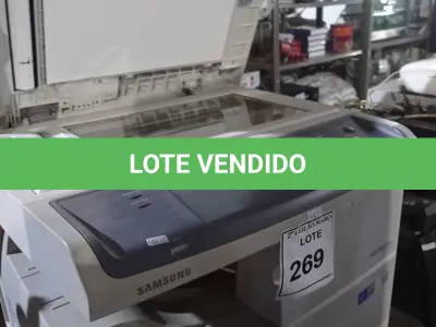LOTE 269 - 01 IMPRESSORA SAMSUNG MULTIXPRESS 6555NX. (NO ESTADO) ATENÇÃO! FAZER A VISITAÇÃO ANTES DE ARREMATAR, NÃO SABEMOS SE FUNCIONA. LEILÃO NÃO TEM GARANTIA E NEM DEVOLUÇÃO, SUJEITO A POSSÍVEIS AVARIAS VISÍVEIS/OCULTAS E/OU AUSÊNCIA DE COMPONENTES.