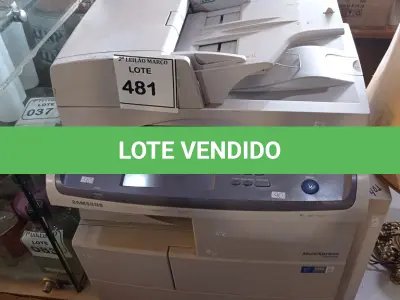 LOTE 481 - 01 IMPRESSORA MULTIFUNCIONAL MODELO MULTI XPRESS 6555NX MARCA SAMSUNG. (NO ESTADO) ATENÇÃO! FAZER A VISITAÇÃO ANTES DE ARREMATAR, NÃO SABEMOS SE FUNCIONA. LEILÃO NÃO TEM GARANTIA E NEM DEVOLUÇÃO, SUJEITO A POSSÍVEIS AVARIAS VISÍVEIS/OCULTAS E/OU AUSÊNCIA DE COMPONENTES.