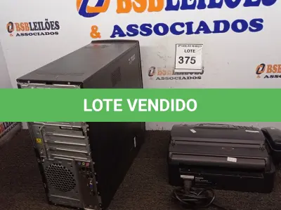 LOTE 375 - 01 CPU MARCA COMPAQ E 01 APARELHO DE FAX MARCA PANASONIC. (NO ESTADO) ATENÇÃO! FAZER A VISITAÇÃO ANTES DE ARREMATAR, NÃO SABEMOS SE FUNCIONA. LEILÃO NÃO TEM GARANTIA E NEM DEVOLUÇÃO, SUJEITO A POSSÍVEIS AVARIAS VISÍVEIS/OCULTAS E/OU AUSÊNCIA DE COMPONENTES.
