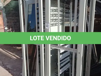 LOTE 497 - 02 RACKS DE FERRO. (NO ESTADO) ATENÇÃO! FAZER A VISITAÇÃO ANTES DE ARREMATAR, NÃO SABEMOS SE FUNCIONA. LEILÃO NÃO TEM GARANTIA E NEM DEVOLUÇÃO, SUJEITO A POSSÍVEIS AVARIAS VISÍVEIS/OCULTAS E/OU AUSÊNCIA DE COMPONENTES.