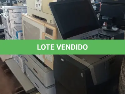 LOTE 437 - 01 MICRO-ONDAS C/PRATO, 03 IMPRESSORAS, 02 GAVETAS P/IMPRESSORA E 01 MONITOR. (NO ESTADO) ATENÇÃO! FAZER A VISITAÇÃO ANTES DE ARREMATAR, NÃO SABEMOS SE FUNCIONA. LEILÃO NÃO TEM GARANTIA E NEM DEVOLUÇÃO, SUJEITO A POSSÍVEIS AVARIAS VISÍVEIS/OCULTAS E/OU AUSÊNCIA DE COMPONENTES.