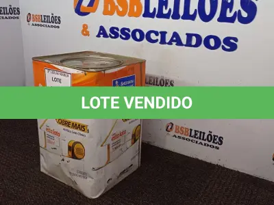 LOTE 463 - 01 LATA TINTA NOVACOR COBRE MAIS.  (NO ESTADO) ATENÇÃO! FAZER A VISITAÇÃO ANTES DE ARREMATAR, NÃO SABEMOS SE FUNCIONA. LEILÃO NÃO TEM GARANTIA E NEM DEVOLUÇÃO, SUJEITO A POSSÍVEIS AVARIAS VISÍVEIS/OCULTAS E/OU AUSÊNCIA DE COMPONENTES.