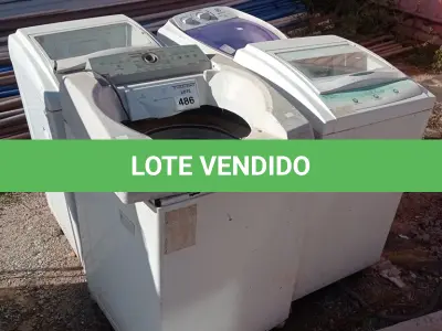 LOTE 486 - 04 MÁQUINAS DE LAVAR ROUPAS MARCAS E MODELOS DIVERSOS C/AVARIAS. (NO ESTADO) ATENÇÃO! FAZER A VISITAÇÃO ANTES DE ARREMATAR, NÃO SABEMOS SE FUNCIONA. LEILÃO NÃO TEM GARANTIA E NEM DEVOLUÇÃO, SUJEITO A POSSÍVEIS AVARIAS VISÍVEIS/OCULTAS E/OU AUSÊNCIA DE COMPONENTES.