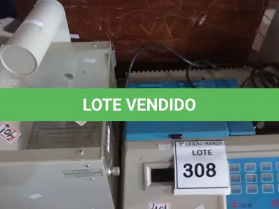 LOTE 308 - 01 LOTE COM MATERIAIS PARA LABORATÓRIO.  (NO ESTADO) ATENÇÃO! FAZER A VISITAÇÃO ANTES DE ARREMATAR, NÃO SABEMOS SE FUNCIONA. LEILÃO NÃO TEM GARANTIA E NEM DEVOLUÇÃO, SUJEITO A POSSÍVEIS AVARIAS VISÍVEIS/OCULTAS E/OU AUSÊNCIA DE COMPONENTES.