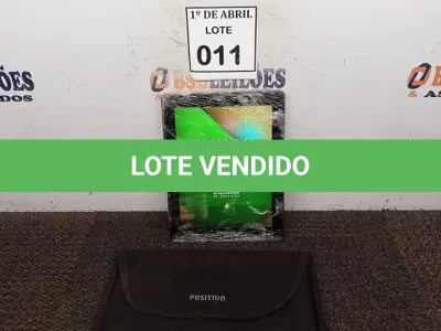 LOTE 011 - 01 TABLET POSITIVO COM BOLSA.  (NO ESTADO) ATENÇÃO! FAZER A VISITAÇÃO ANTES DE ARREMATAR, NÃO SABEMOS SE FUNCIONA. LEILÃO NÃO TEM GARANTIA E NEM DEVOLUÇÃO, SUJEITO A POSSÍVEIS AVARIAS VISÍVEIS/OCULTAS E/OU AUSÊNCIA DE COMPONENTES.