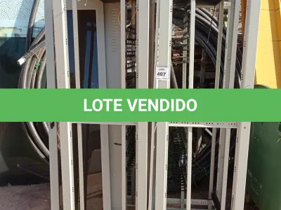LOTE 497 - 02 RACKS DE FERRO. (NO ESTADO) ATENÇÃO! FAZER A VISITAÇÃO ANTES DE ARREMATAR, NÃO SABEMOS SE FUNCIONA. LEILÃO NÃO TEM GARANTIA E NEM DEVOLUÇÃO, SUJEITO A POSSÍVEIS AVARIAS VISÍVEIS/OCULTAS E/OU AUSÊNCIA DE COMPONENTES.