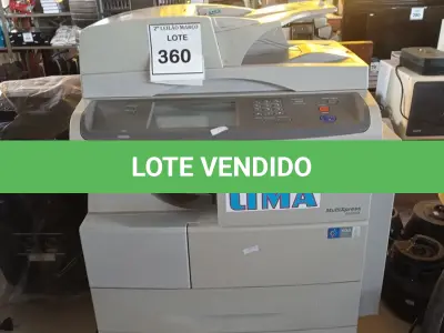 LOTE 360 - 01 IMPRESSORA SAMSUNG MULTIXPRESS. (NO ESTADO) ATENÇÃO! FAZER A VISITAÇÃO ANTES DE ARREMATAR, NÃO SABEMOS SE FUNCIONA. LEILÃO NÃO TEM GARANTIA E NEM DEVOLUÇÃO, SUJEITO A POSSÍVEIS AVARIAS VISÍVEIS/OCULTAS E/OU AUSÊNCIA DE COMPONENTES.