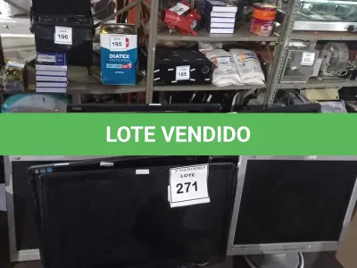 LOTE 271 - 10 MONITORES DIVERSOS. (NO ESTADO) ATENÇÃO! FAZER A VISITAÇÃO ANTES DE ARREMATAR, NÃO SABEMOS SE FUNCIONA. LEILÃO NÃO TEM GARANTIA E NEM DEVOLUÇÃO, SUJEITO A POSSÍVEIS AVARIAS VISÍVEIS/OCULTAS E/OU AUSÊNCIA DE COMPONENTES.